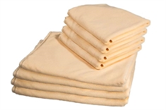 8 Pakk Microfiber Håndklær - Creme - Borg Living